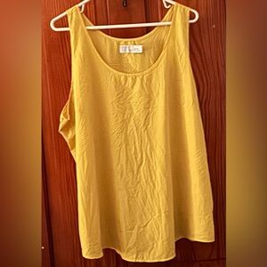 Time and Tru Mustard Yellow Tank Top